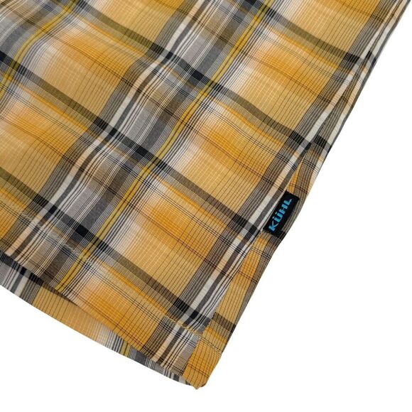 Kuhl Men's Response Short Sleeve Plaid Shirt Yellow Small - Picture 6 of 10
